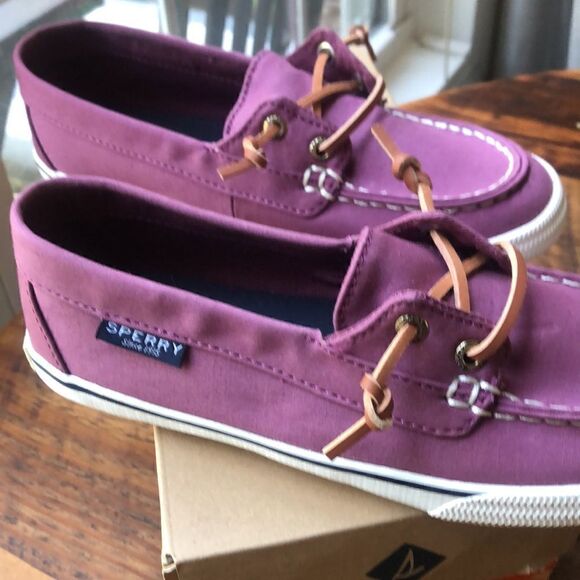 Womens Sperry Lounge Away Boat Shoe Berry memory foam Size 5.5 - Picture 2 of 6
